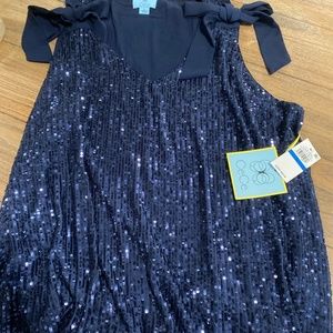 Sequin sleeveless top